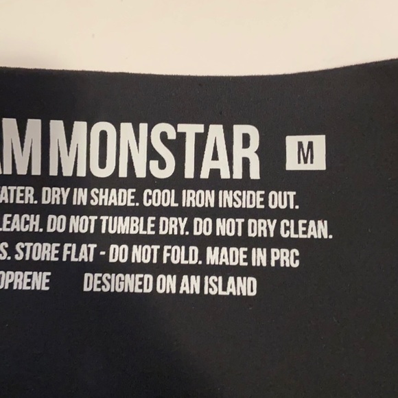 DreamMonstar Black Neoprene bikini bottoms M - Picture 12 of 13